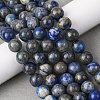 Natural Lapis Lazuli Beads Strands G-A163-07-10mm-1