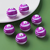 Opaque Striped Acrylic Beads MACR-S373-27C-02-6