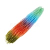 Gradient Color Baking Paint Glass Bead Strands DGLA-A039-T4mm-A015-1