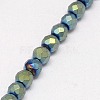 Electroplate Non-magnetic Synthetic Hematite Beads Strands G-J169C-3mm-06-3