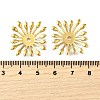 304 Stainless Steel Bead Caps X1-STAS-B087-10H-G-3