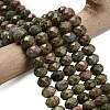 Natural Unakite Beads Strands G-Z111-A31-1