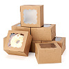 Square Paper Biscuit Boxes with Lace Edged Square Clear Window CON-TAC0001-12A-02-1