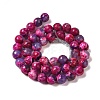 Dyed & Heated Natural Fire Crackle Agate Beads Strands G-P539-C01-04-3