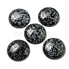Natural Snowflake Obsidian Cabochons G-C115-02B-14-1