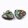 Assembled Bronzite and Imperial Jasper Pendants X-G-T111-04J-3