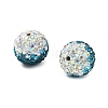 Gradient Color Design Polymer Clay Rhinestone Beads CLAY-NH0001-03D-2