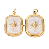 304 Stainless Steel Enamel Pendants STAS-U061-34G-A01-1