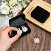 4Pcs Velvet Gift Cufflink Boxes with Hinged Lid and Black Inside CON-PH0003-64A-3