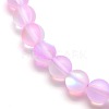 Synthetic Moonstone Beads Strands G-F142-10mm-09-3
