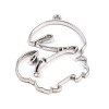 Zinc Alloy Open Back Bezel Pendants PALLOY-D580-05P-J-2