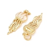 Brass Enamel Pendants KK-Z140-13G-2