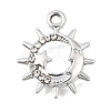 UV Plating Alloy Crystal Rhinestone Pendants RB-CBAD37D-11P-1