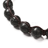 Stone Braided Bead Bracelets Set for Men Women BJEW-JB06739-10