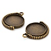 Zinc Alloy Pendant Cabochon Settings FIND-NH0001-13A-AB-2