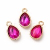 Faceted Glass Rhinestone Pendants GLAA-I051-A15-2