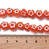 Handmade Millefiori Lampwork Beads Strands LAMP-F035-09A-4