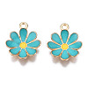 Alloy Enamel Pendants ENAM-S121-116H-2
