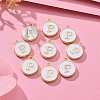 Golden Plated Alloy Charms LS-ENAM-S118-01P-5