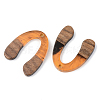Resin & Walnut Wood Pendants RESI-S389-058B-A01-2