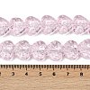 Transparent Glass Beads Strands GLAA-H038-01I-4