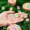 48Pcs 6 Colors Luminous Resin Dog Figurine DJEW-TA0001-44-8