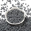 Rubberized Style Glass Seed Beads SEED-Z003-01C-2