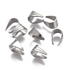 Tarnish Resistant 304 Stainless Steel Snap On Bails STAS-P249-07P-1