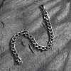 Tarnish Resistant Unisex 304 Stainless Steel Curb Chain/Twisted Chain Bracelets X-STAS-D0002-40P-2