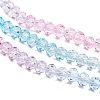 Transparent Painted Glass Beads Strands DGLA-A034-T4mm-A22-4