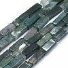 Natural Moss Agate Beads Strands G-F631-E06-1