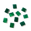 Dyed & Heated Natural Green Onyx Agate Cabochons G-G975-04B-02-1
