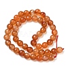 Dyed & Heated Natural Agate Beads Strands G-P539-D01-10-4