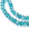 Electroplate Transparent Glass Beads Strands EGLA-K015-13D-3