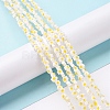 Handmade Millefiori Glass Bead Strands LAMP-J035-4mm-74-5