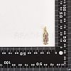 10Pcs Brass Micro Pave Cubic Zirconia Pendants KK-SZ0001-84-8