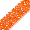 Electroplate Glass Beads Strands EGLA-A044-T4mm-A25-1