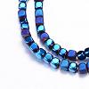 Electroplate Non-magnetic Synthetic Hematite Bead Strands G-Q467-11H-1