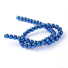 Non-magnetic Synthetic Hematite Beads Strands G-S096-6mm-7-3