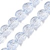 Baking Paint Transparent Glass Beads Strands GL-CBA2ED2-04C-1