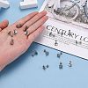 Tarnish Resistant 201 Stainless Steel Barbell Cartilage Earrings LS-EJEW-R147-33-5