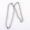201 Stainless Steel Curb Chains  Necklaces NJEW-R063-31P-2