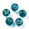 Handmade Silver Foil Lampwork Beads LAMP-N029-019-A03-2