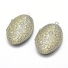 Brass Locket Pendants X-KK-F717-28AB-NR-1