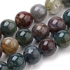 Natural Indian Agate Beads Strands G-S259-31-8mm-1