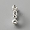 Brass with Crystal Rhinestone Clip-on Earring Findings FIND-WH0127-03S-1