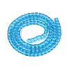 Transparent Glass Beads Strands GLAA-N065-4x4mm-A05-2