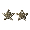 Iron Filigree Pendants IFIN-WH0071-10AB-1