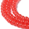 Baking Paint Imitation Jade Glass Round Bead Strands DGLA-Q021-4mm-32-4