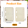 10Pcs MDF Temperature Blanket Reusable Color Chart AJEW-WH0460-155-2